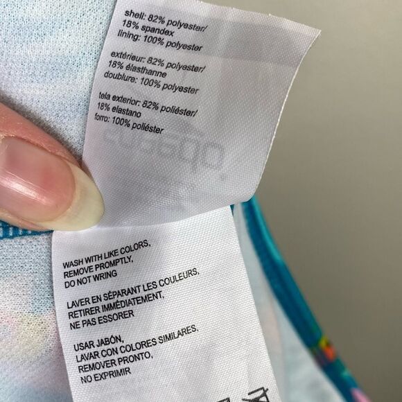 Girl’s Speedo Blue Parrot Print One Piece Swimsuit - Picture 4 of 5